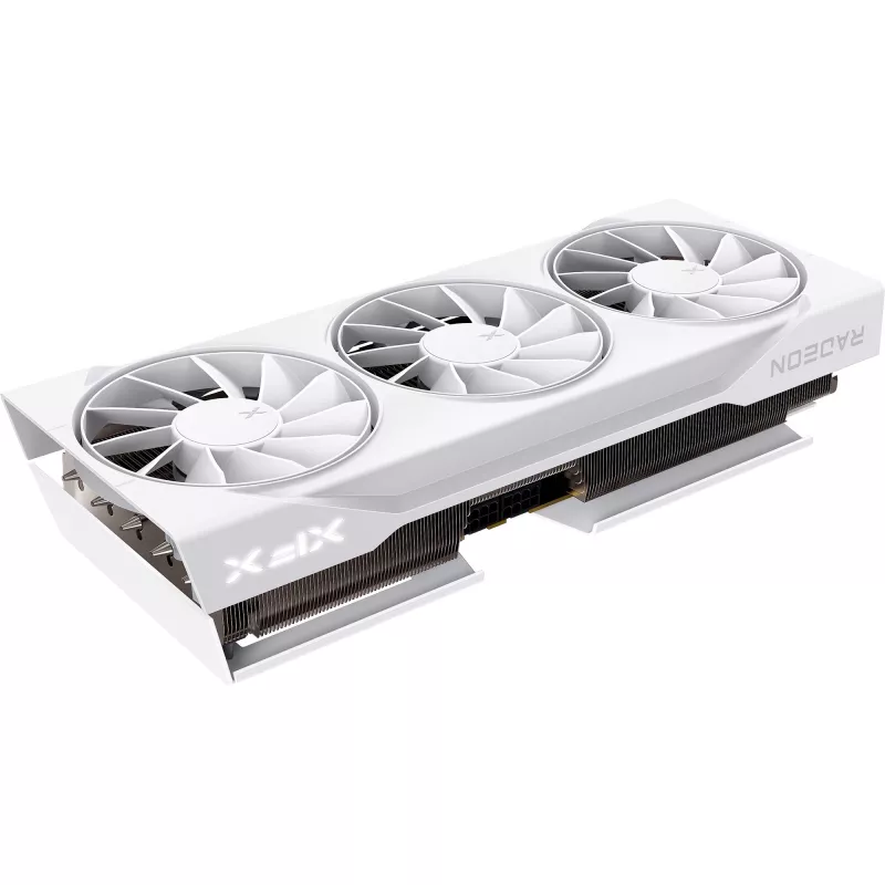 Grafikkarte XFX Radeon RX 9070 XT — 16 GB GDDR6, 256-bit, PCIe x16, 2400 MHz, 3 Lüfter weiß, 325×65 mm