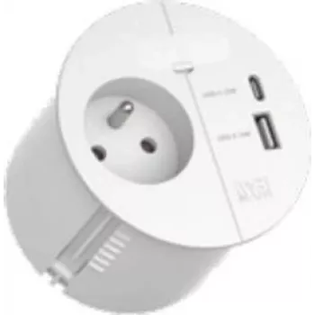 Steckdosenleiste Bachmann LOOP IN CHARGE 938.302 mit 1x UTE-Steckdose und 1x USB 22W