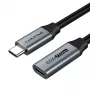 USB 3.0 Type-C (M) - USB Type-C (F) Verlängerungskabel, 5 Gbit/s, 60 W, 4K/60 Hz, 0,5 m