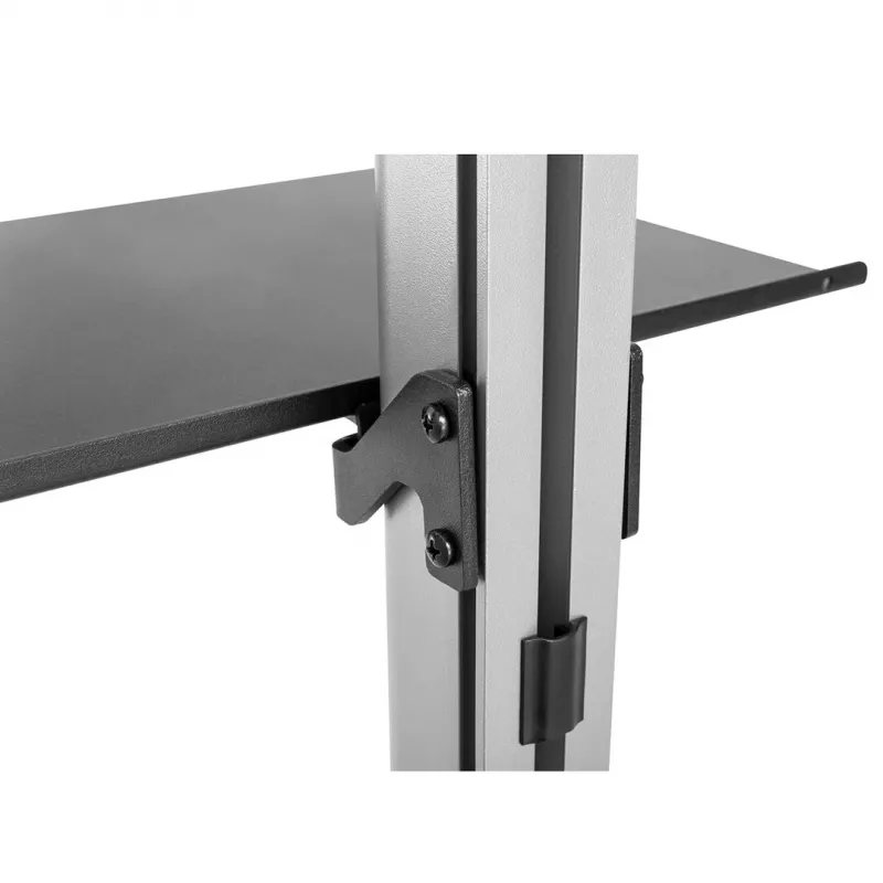 Maclean MC-791N Teleskop-Boden-Decken-TV-Halterung mit Ablage, 37–70 Zoll, 30 kg