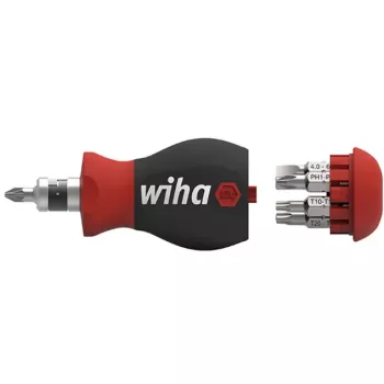 Wiha Stubby Bit-Schraubendreher 8-tlg. Innensechskant, Außensechskant, Phillips, Pozidriv, Schlitz, TORX (43613)