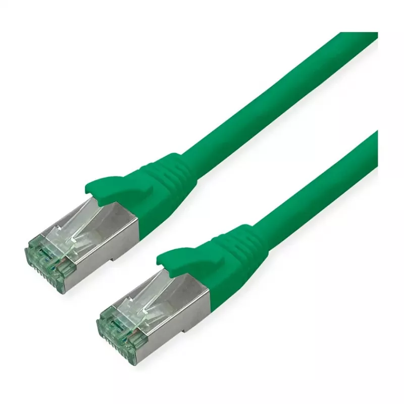 ROLINE RM Patchkabel Cat.6A S/FTP (PiMF), grün, 1,5 m