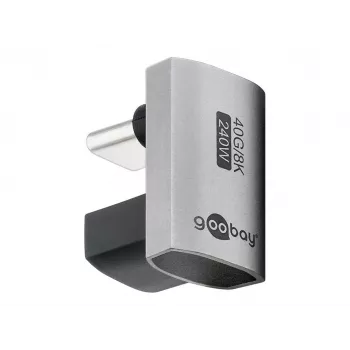 Goobay USB-C-Adapter 180° U-Form USB4 - Stecker auf Buchse (74445)