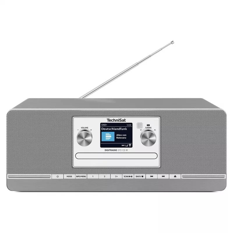 TechniSat DIGITRADIO 372 CD IR Internet Analog & digital Anthrazit, Silber