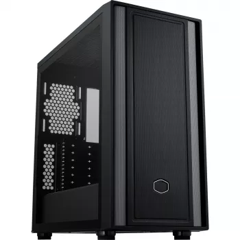 Cooler Master MasterBox 600 Lite PC-Gehäuse, MIDI-Tower, E-ATX, gehärtetes Glas - Schwarz