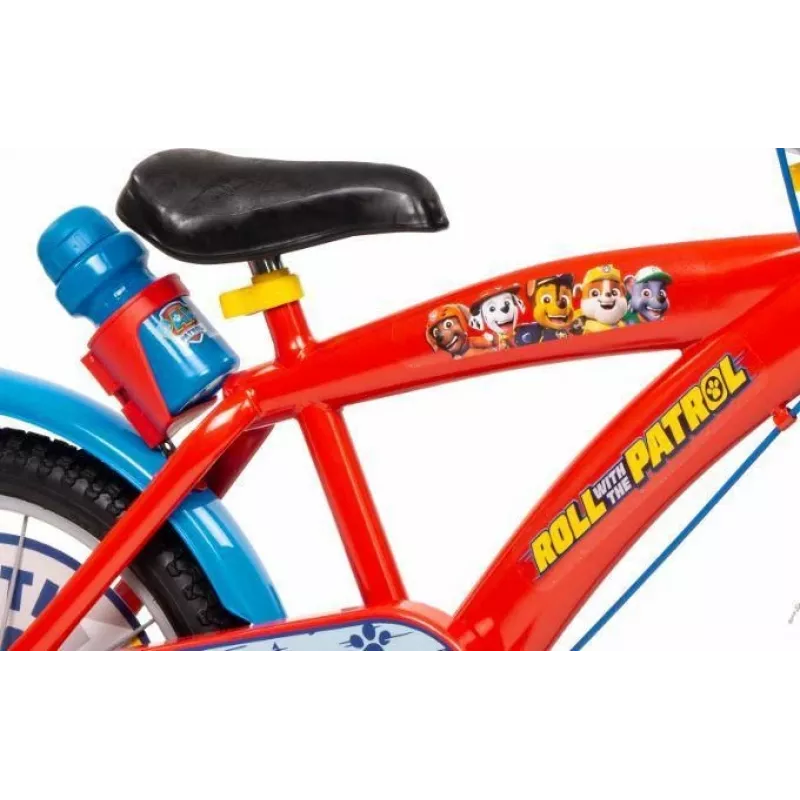 Kinderfahrrad Toimsa 16 Zoll Paw Patrol rot Modell 1678, 16-Zoll-Räder, Eingangschaltung
