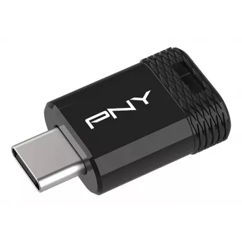 USB-Stick PNY Elite-X 256 GB USB Type-C 3.2 Gen 1 (Lesen 200 MB/s, Schreiben 100 MB/s) Schwarz