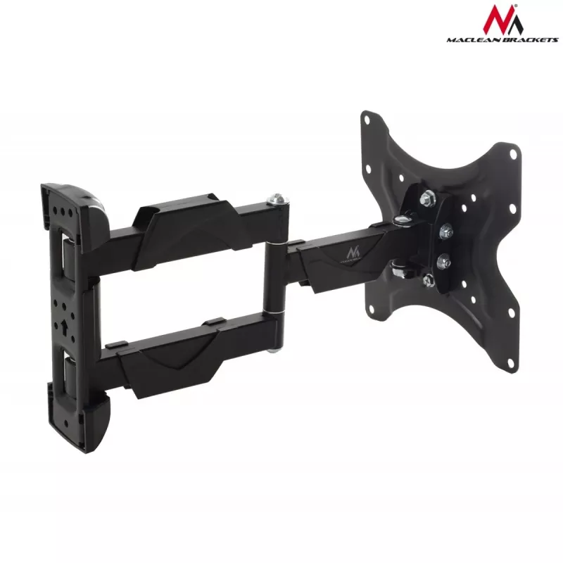 TV-Wandhalterung MACLEAN MC-742 für 42 Zoll (106,7 cm), neigbar -12°/+12°, VESA 75x75–200x200, max. Belastung 30 kg, schwarz