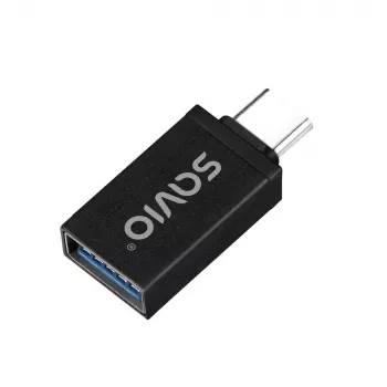 Savio AK-80 Videokabel-Adapter 0m USB Typ-A USB Typ-C Schwarz