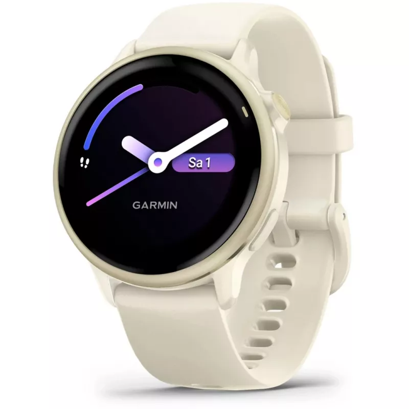 Garmin vívoactive 6 3,05 cm (1,2) AMOLED 42 mm Digital 390 x 390 Pixel Touchscreen Weiß Wi-Fi GPS (Satellit)