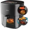 Heißluftfritteuse Cecotec Cecofry&Grill Duoheat 6500, 6,5 L, 2200 W, Touch-LCD, schwarz