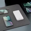 Powerbank Extralink EPB-078W 10000 mAh Weiß, USB-C, 10 W Ausgang, lädt bis zu 2 Geräte