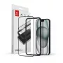 Gehärtetes Glas-Displayschutz Crong CRG-AB3DAG-IP15 — 9H Härte, 0,33 mm Dicke