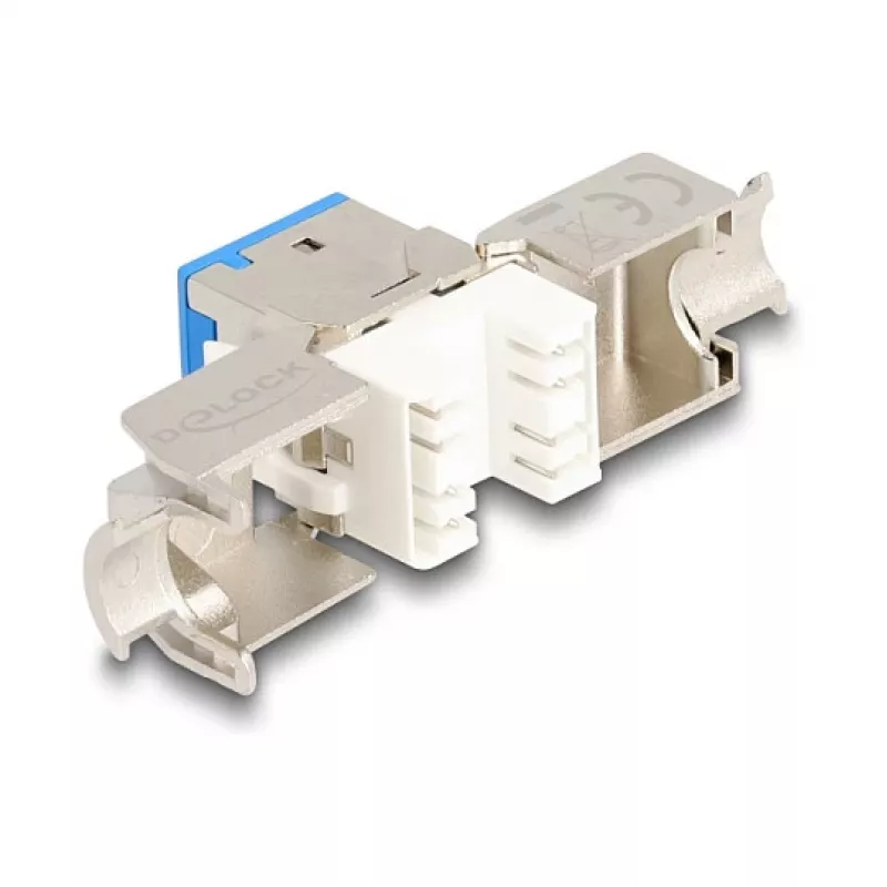 DeLOCK Keystone-Modul 88113 Flach RJ-45 Blau 10 St.