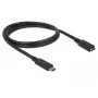 USB-Kabel DeLOCK 85533 USB 3.2 Gen 1 1m USB C Schwarz