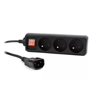 Gembird EG-PSU3F-01 Überspannungsschutz Schwarz 3 AC-Steckdosen 230 V 0,6 m
