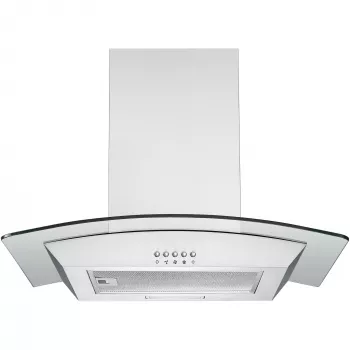 Wandhaube Respekta Nova – Edelstahl, Abluft 307 m³/h, 150 mm Anschluss, Tastensteuerung