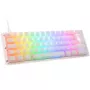 Ducky One 3 Aura White Mini Gaming-Tastatur, RGB-LED - MX-Silent-Red
