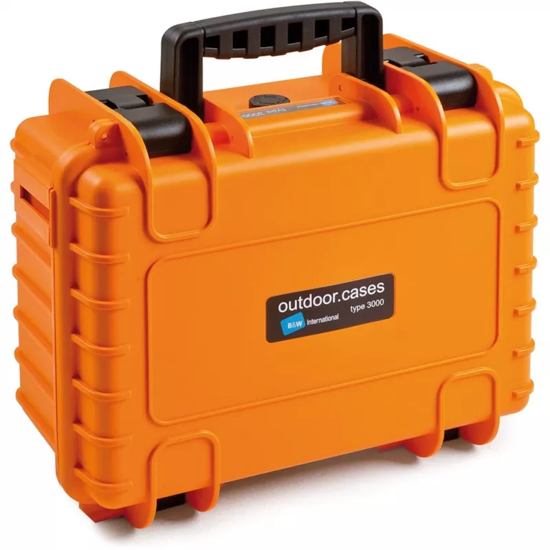 Werkzeug-Aufbewahrungskoffer B&W Cases 3000/O/SI Orange Polypropylen staub- und wasserfest