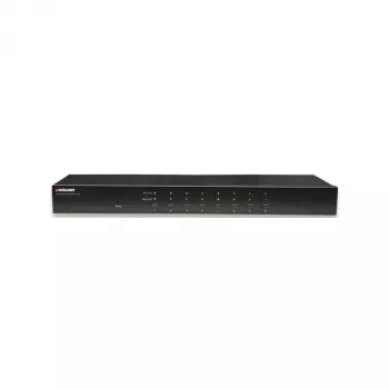 Intellinet 8-Port Rackmount KVM Switch, Combo USB + PS/2, On-Screen-Display, Kabel im Lieferumfang (Euro 2-Pin Stecker)