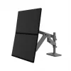 Ergotron LX Pro - Montageset (Doppelarm) - für 2 LCD-Bildschirme - Lochplattenmontage - Aluminium - Dunkelgrau - Bildschirmgröße: bis 61 cm (bis 24 Zoll)