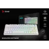SAVIO PHENIX WHITE Kabellose Mechanische Tastatur, Gateron Red Pro, ABS