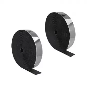 DeLOCK Heavy-Duty Klettband selbstklebend 25 m x 50 mm schwarz