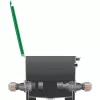 Sprinklersystem Verbinder 25 mm > 1, schwarzer Verbinder/Grau