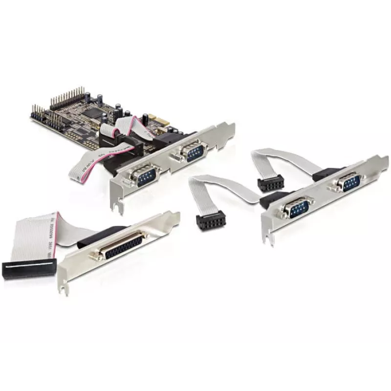 PCI Express-Karte DeLOCK 89177 4 x seriell 1 x parallel