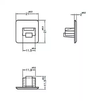 Buchsen-Sicherheitsabdeckung RJ-45 DeLOCK 64019