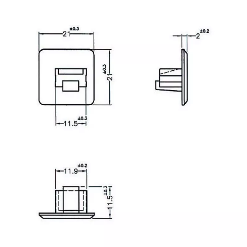 Buchsen-Sicherheitsabdeckung RJ-45 DeLOCK 64019