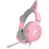 Headset Razer Kraken Kitty V3 X — Kabelgebunden, USB Typ-A, Over-Ear, 20–28kHz, 1,3 m Kabel, Pink