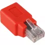 Wentronic Goobay CAT 5e RJ45-Stecker/Kupplung, Crossover - für 100-MHz-Netzwerke (68912)
