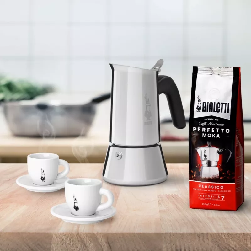 Moka-Kanne Bialetti Venus 0,2 L Edelstahl, induktionsgeeignet, 4 Tassen