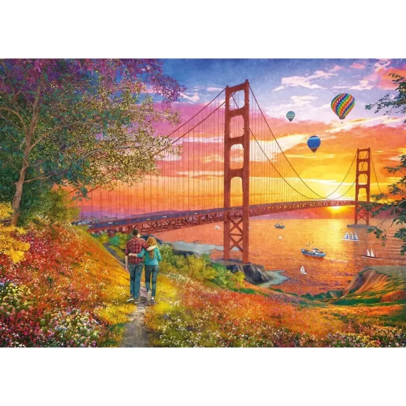 Puzzle Schmidt Spiele Walking to the Golden Gate Bridge 2000 Teile