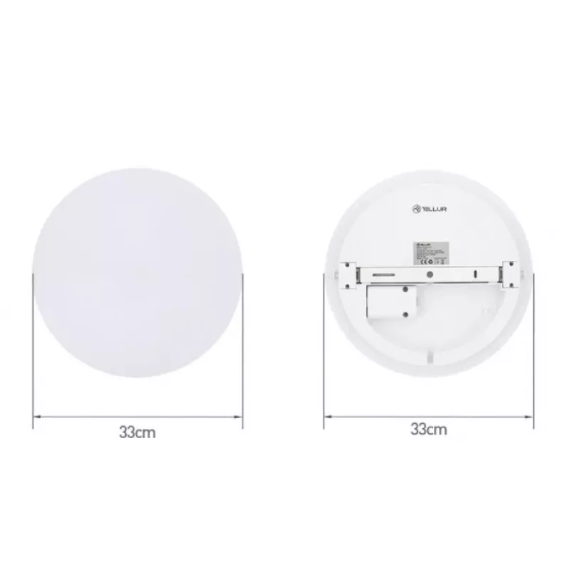 Deckenleuchte Tellur Tellur WiFi LED 24W Rund — smarte LED-Deckenleuchte, 24 W, Wi‑Fi-Steuerung, rund