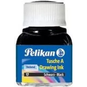 Pelikan Drawing Ink A, Inhalt: 10 ml in Glasflasche, karminrot (2) besonders geeignet für Ziehfeder, Zeichenfeder, Pinsel (201517)