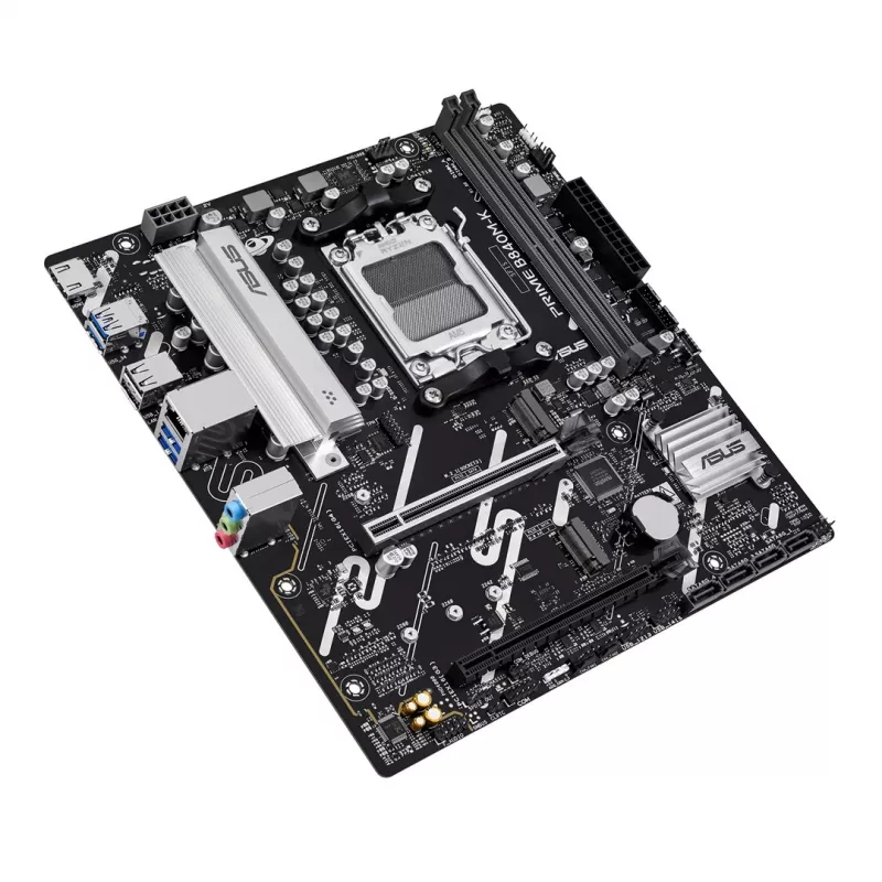 Motherboard ASUS PRIME B840M-K — AMD B840, Sockel AM5, micro ATX, DDR5, 2 DIMM, 128 GB, 2.5 GbE, M.2, SATA III