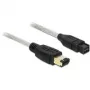 FireWire A/B-Kabel DeLOCK 82597 3,0 m Grau