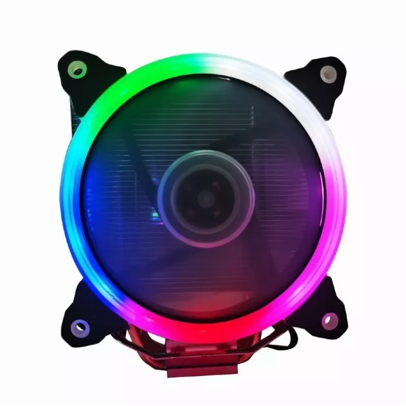 Luftkühler Gembird CPU-HURACAN-ARGB-X130 12 cm Schwarz Weiß