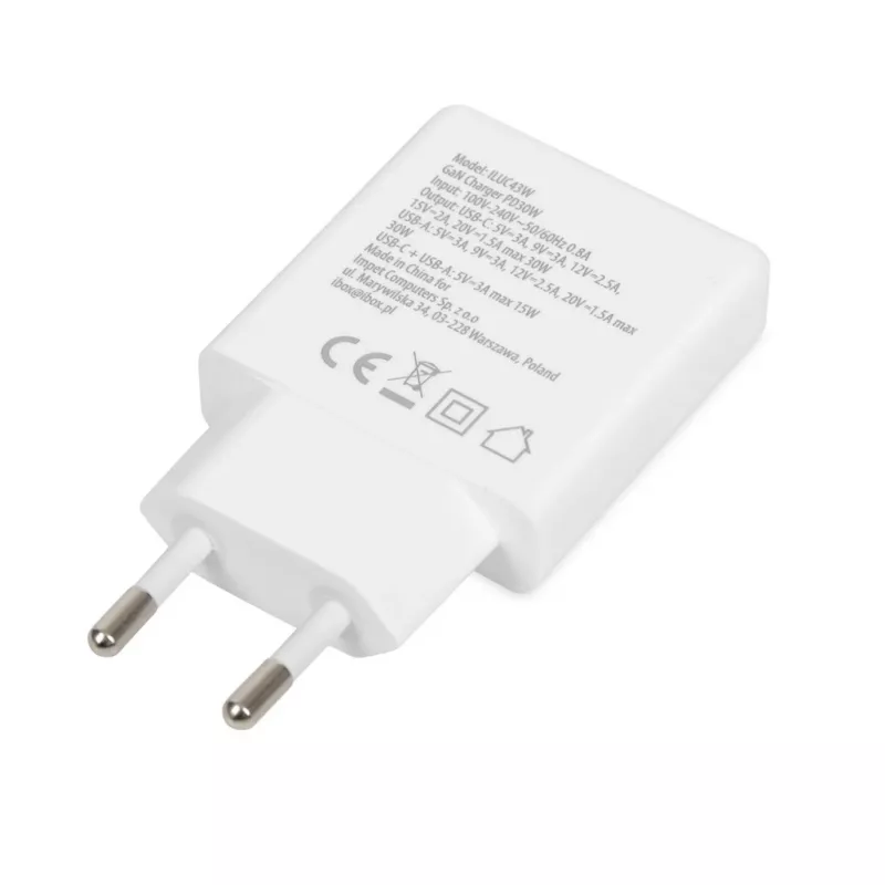 iBox ILUC43W Ladegerät für Mobilgeräte Universal Weiß AC Indoor