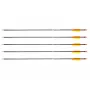 Pfeilset POE LANG D-055-B3 — Glasfaserpfeile, 28 Zoll (710 mm), schwarz, 5er-Set