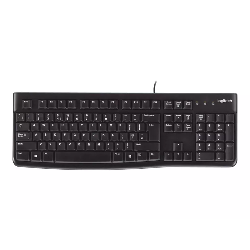 K120 Kabelgebundene Tastatur, kabelgebunden, USB, QWERTZ, schwarz