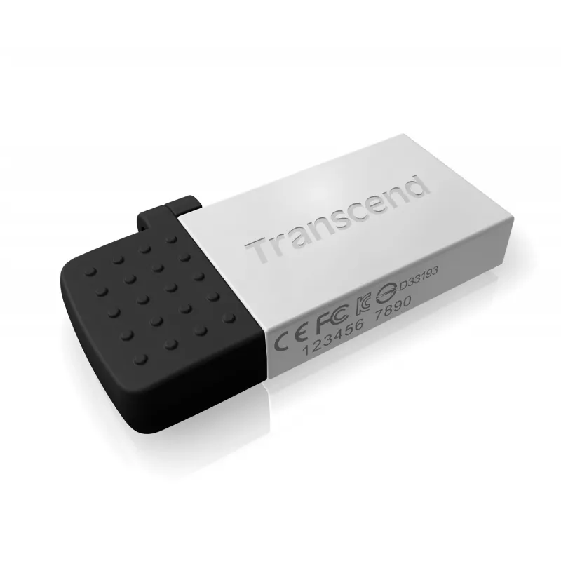 Transcend JetFlash Mobile 380 - USB-Flash-Laufwerk - 16 GB - USB 2.0 - Silber (TS16GJF380S)