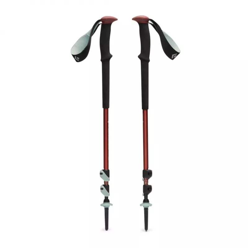 Trekkingstöcke Schwarz Diamond Trail Trekking Poles Iron Red