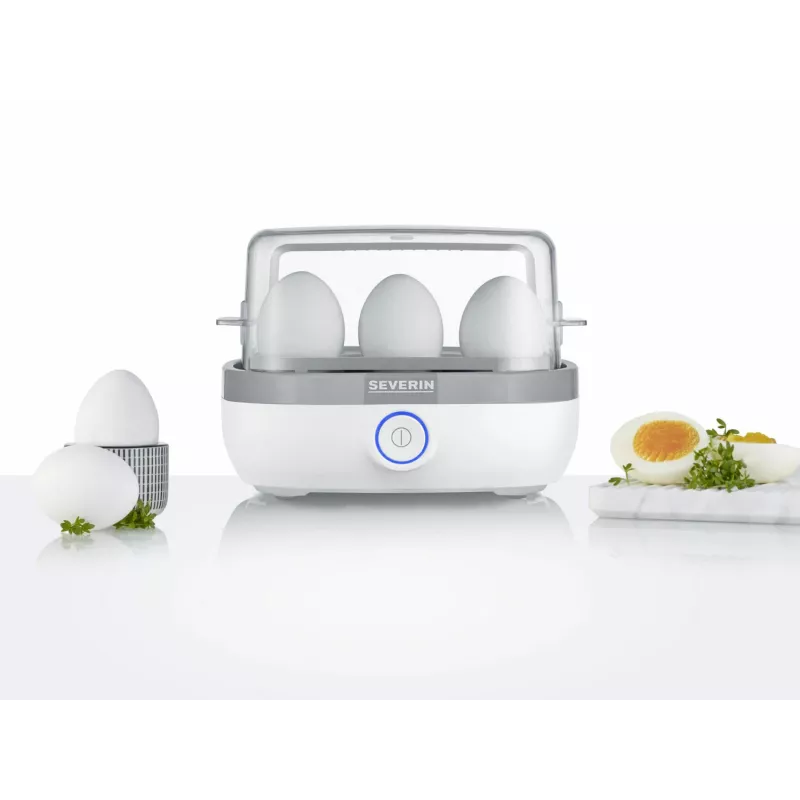 Eierkocher EK 3164 (Weiß/Grau, 420 Watt, für 6 Eier)
