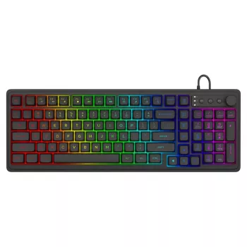 Savio Galaxis Gaming-Tastatur USB QWERTY US Englisch Schwarz