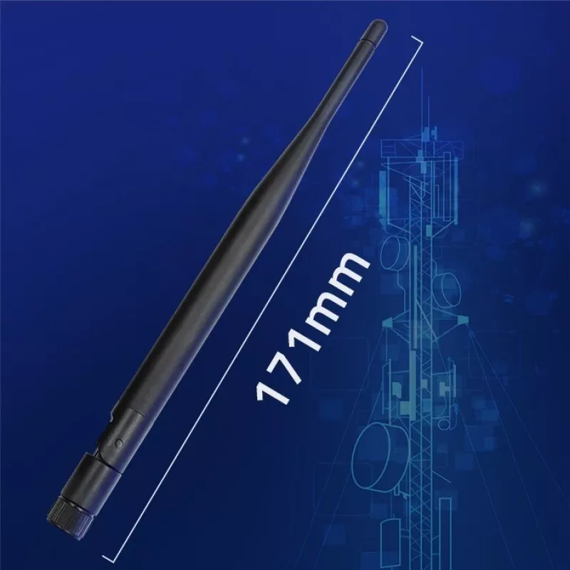Innen-WLAN-Antenne QOLTEC 57046, Dualband 2,4–2,5 GHz & 5,1–5,8 GHz, 5 dBi, 50 Ω
