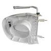Erhöhter Toilettensitz Mobilex PLN001 mit integrierten Haltegriffen, Polypropylen, höhenverstellbar 6–15 cm, max. Belastung 120 kg