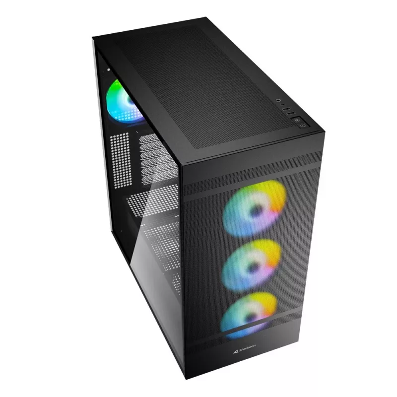 PC-Gehäuse Sharkoon REBEL C50 RGB Full Tower Schwarz